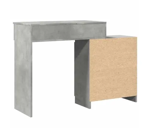 Spoguļgaldiņš Ar Led, Betona Pelēks, 115X37X110,5 Cm Vidaxl