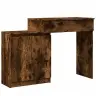 Spoguļgaldiņš Ar Led, Ozolkoka Krāsa, 115X37X110,5 Cm Vidaxl