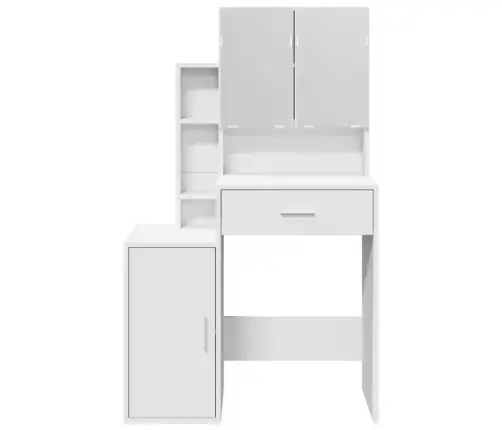 Kosmetinis Staliukas Su Spintele, Baltos Spalvos, 80X35X132Cm