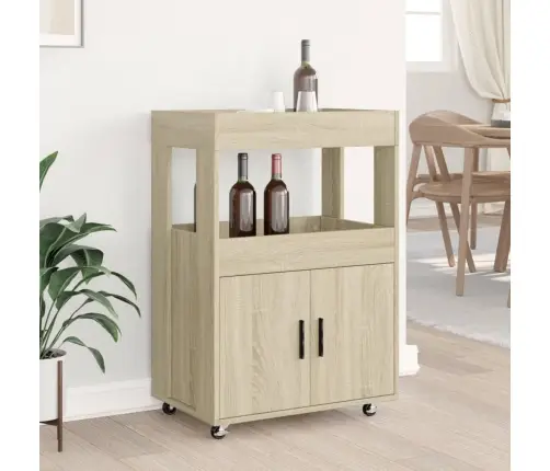 Bāra Ratiņi, Ozolkoka Krāsa, 60X39,5X89 Cm, Inženierijas Koks Vidaxl