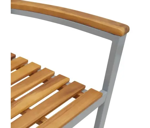 Sodo Valgomojo Komplektas 7 Pcs Pilka Ir Ruda