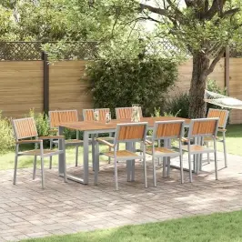 Dārza Krēsls 8 Pcs Brūna 56 X 57 X 87Cm Akācijas Masīvkoks Vidaxl