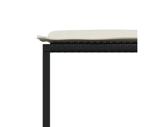 11-Osaline Aiamööbli Komplekt Patjadega, Must, Polürotang