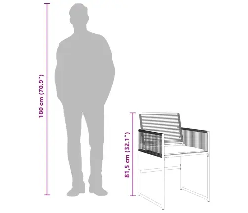 11-Daļīgs Dārza Mēbeļu Komplekts, Matrači, Melna Pe Rotangpalma Vidaxl