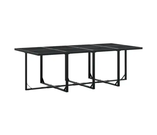 13-Osaline Aia Söögimööbli Komplekt Patjadega, Must, Pe-Rotang