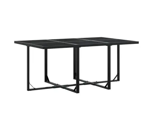 11-Daļīgs Dārza Mēbeļu Komplekts, Melna Pe Rotangpalma Vidaxl