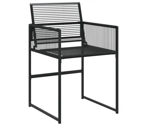 11-Daļīgs Dārza Mēbeļu Komplekts, Melna Pe Rotangpalma Vidaxl