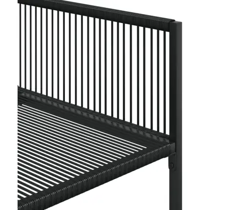 13-Daļīgs Dārza Mēbeļu Komplekts, Melna Pe Rotangpalma Vidaxl