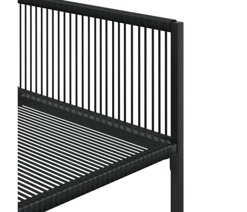 17-Daļīgs Dārza Mēbeļu Komplekts, Melna Pe Rotangpalma Vidaxl