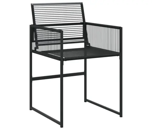 15-Daļīgs Dārza Mēbeļu Komplekts, Melna Pe Rotangpalma Vidaxl