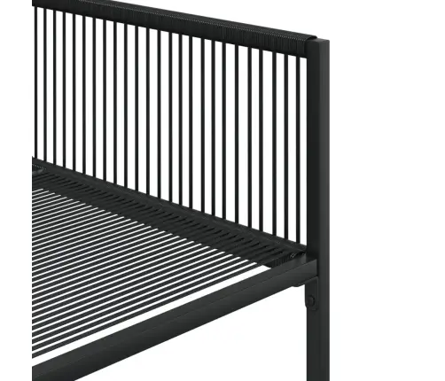 5-Osaline Aiamööbli Komplekt, Must, Polürotang