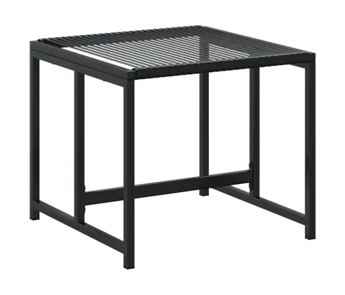 9-Osaline Aiamööbli Komplekt, Must, Polürotang