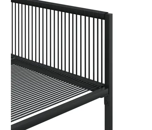 9-Osaline Aiamööbli Komplekt, Must, Polürotang