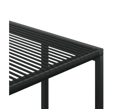 9-Osaline Aiamööbli Komplekt, Must, Polürotang