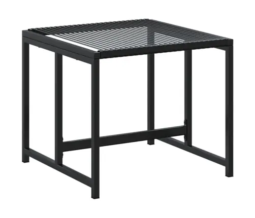 11-Daļīgs Dārza Mēbeļu Komplekts, Melna Pe Rotangpalma Vidaxl