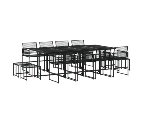 Sodo Komplektas, 13 Dalių, Juodas, Poliratanas