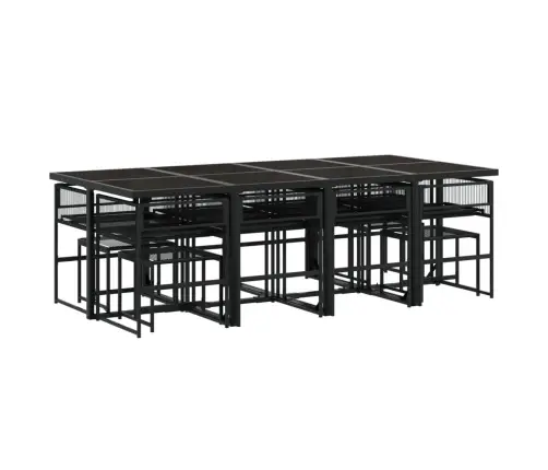 Sodo Komplektas, 13 Dalių, Juodas, Poliratanas