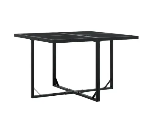 5-Daļīgs Dārza Mēbeļu Komplekts, Matrači, Melna Pe  Rotangpalma Vidaxl