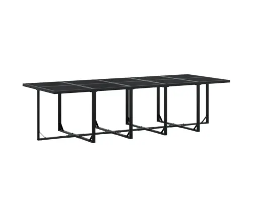 11-Daļīgs Dārza Mēbeļu Komplekts, Matrači, Melna Pe Rotangpalma Vidaxl