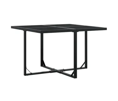 9-Daļīgs Dārza Mēbeļu Komplekts, Matrači, Melns, Pe Rotangpalma Vidaxl