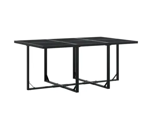 11-Daļīgs Dārza Mēbeļu Komplekts, Matrači, Melna Pe Rotangpalma Vidaxl