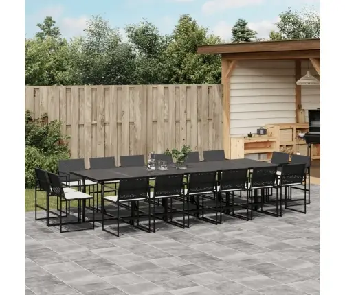 17-Daļīgs Dārza Mēbeļu Komplekts Ar Matračiem, Pe Rotangpalma Vidaxl