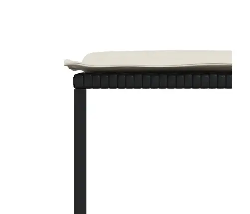 13-Daļīgs Dārza Mēbeļu Komplekts Ar Matračiem, Melns Pe Vidaxl