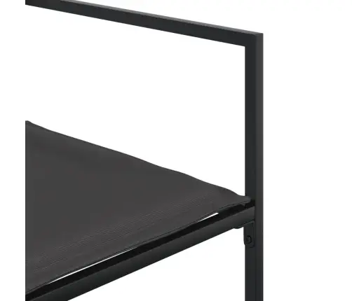 13-Daļīgs Dārza Mēbeļu Komplekts Ar Matračiem, Melns Tekstilēns Vidaxl