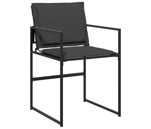 Sodo Komplektas Su Pagalvėlėmis, 9 Dalių, Juodas, Tekstilenas