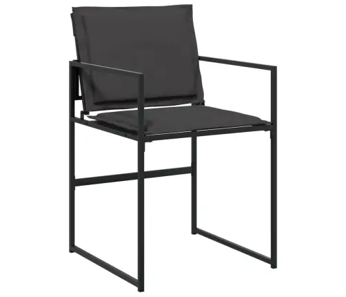 11-Daļīgs Dārza Mēbeļu Komplekts Ar Matračiem, Melns Tekstilēns Vidaxl