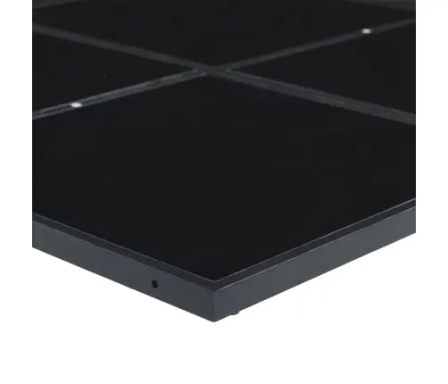 9-Osaline Aia Söögimööbli Komplekt Patjadega, Must, Tekstileen