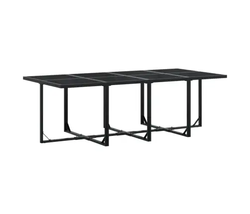 15-Daļīgs Dārza Mēbeļu Komplekts Ar Matračiem, Melns Tekstilēns Vidaxl