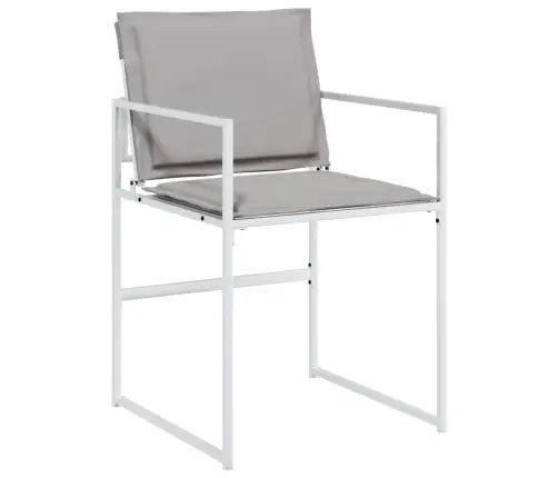 5-Daļīgs Dārza Mēbeļu Komplekts Ar Matračiem, Balts Tekstilēns Vidaxl 5-Daļīgs Dārza Mēbeļu Komplekts Ar Matračiem, Balts Tekstilēns Vidaxl