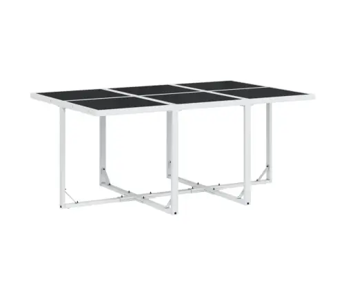 11-Daļīgs Dārza Mēbeļu Komplekts Ar Matračiem, Balts Tekstilēns Vidaxl