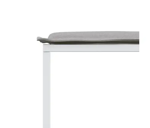 17-Daļīgs Dārza Mēbeļu Komplekts Ar Matračiem, Balts Tekstilēns Vidaxl