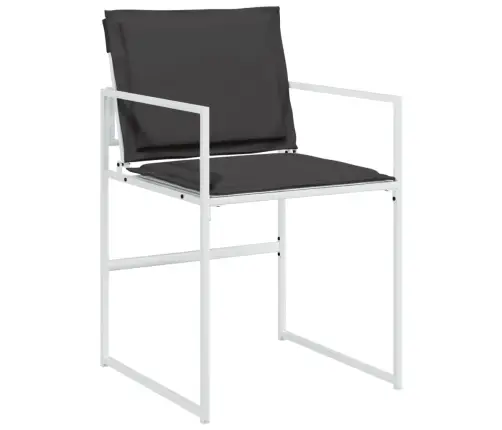 13-Osaline Aia Söögimööbli Komplekt Patjadega, Valge Tekstileen