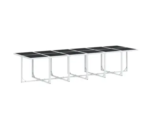 17-Daļīgs Dārza Mēbeļu Komplekts Ar Matračiem, Balts Tekstilēns Vidaxl 17-Daļīgs Dārza Mēbeļu Komplekts Ar Matračiem, Balts Tekstilēns Vidaxl