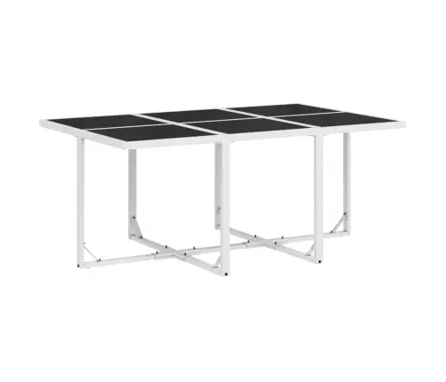 11-Osaline Aia Söögimööbli Komplekt Patjadega, Valge Tekstileen