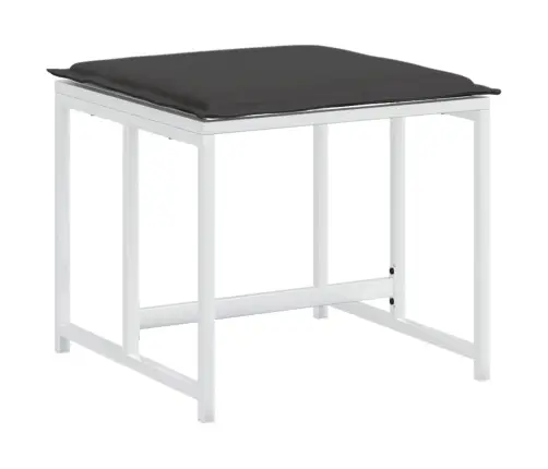 Sodo Komplektas Su Pagalvėlėmis, 15 Dalių, Baltas, Tekstilenas