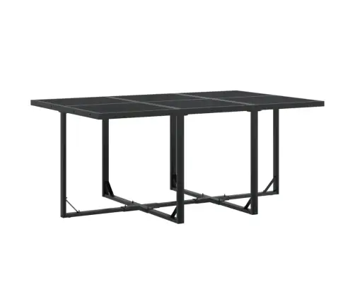 11-Osaline Aia Söögimööbli Komplekt, Must, Tekstileen