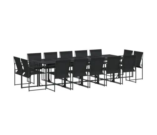 Sodo Komplektas, 15 Dalių, Juodas, Tekstilenas