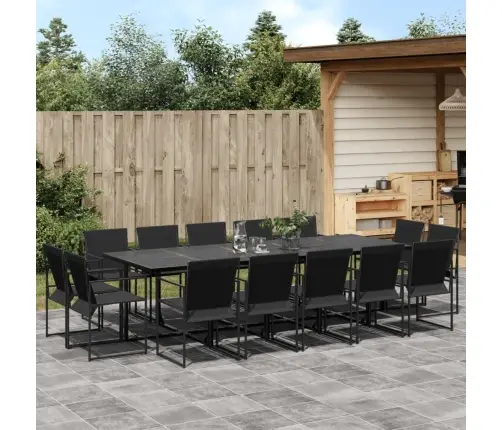 Sodo Komplektas, 15 Dalių, Juodas, Tekstilenas