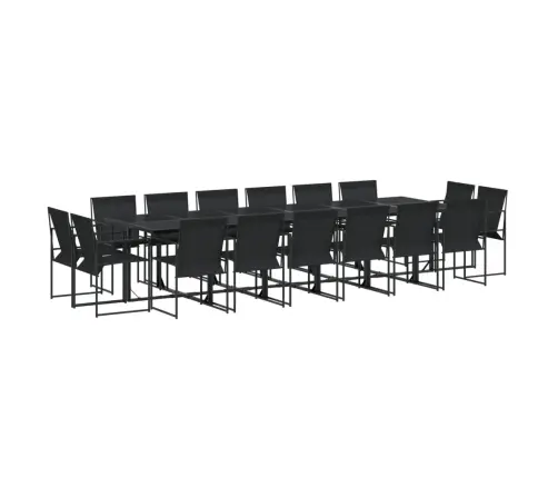 Sodo Komplektas, 17 Dalių, Juodas, Tekstilenas