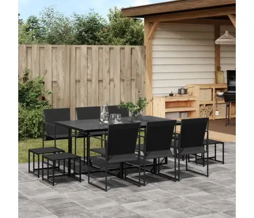 Sodo Komplektas, 11 Dalių, Juodas, Tekstilenas