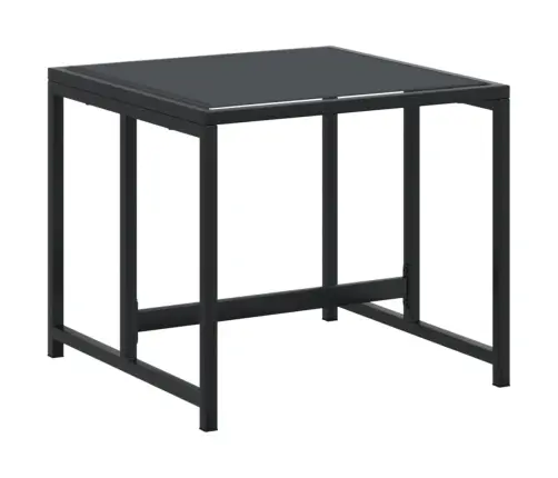 13-Daļīgs Dārza Mēbeļu Komplekts, Melns Tekstilēns Vidaxl