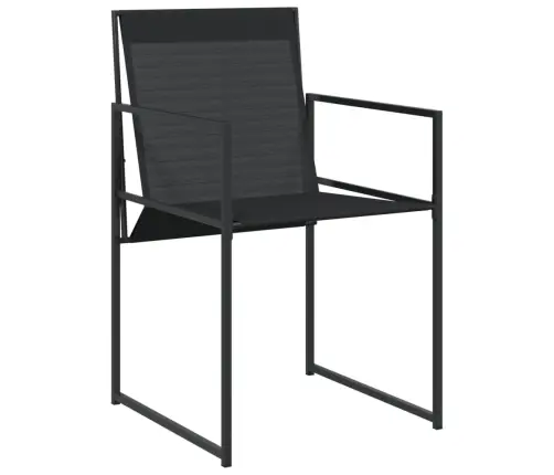 17-Daļīgs Dārza Mēbeļu Komplekts, Melns Tekstilēns Vidaxl