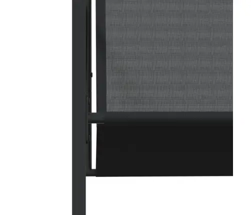 17-Daļīgs Dārza Mēbeļu Komplekts, Melns Tekstilēns Vidaxl