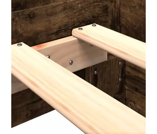 Lovos Rėmas Be Čiužinio, Dūminis, 90X200cm Apdirbta Mediena