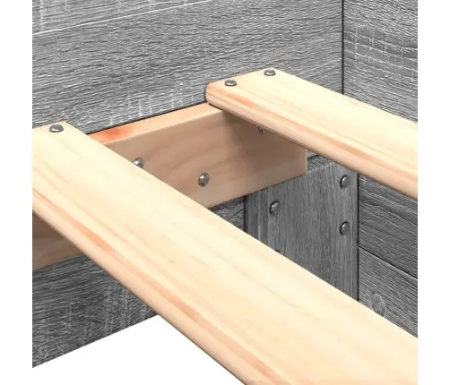 Voodiraam, Hall Sonoma Tamm, 90 X 200 cm Tehispuit