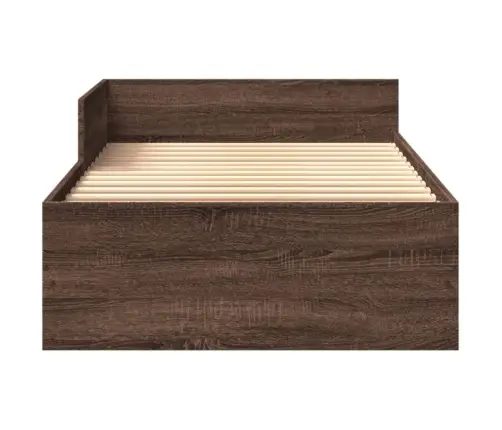 Gulta Bez Matrača, Brūna Ozola, 90X190 Cm, Inženierijas Koks Vidaxl